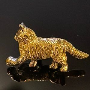 Gold Cat Pin